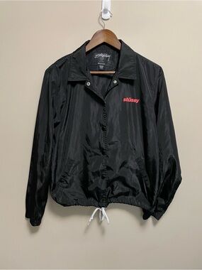 Sturdy Sport Coach Jacket Black & Red Women’s Medium